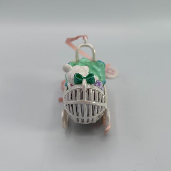 Vintage 2001 AGC Inc Teddy Bear Baby Granddaughter's 1st Christmas Tree Ornament - Picture 3 of 7